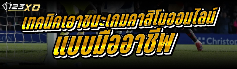 เทคนิคเอาชนะ เกมคาสิโนออนไลน์ แบบมืออาชีพ